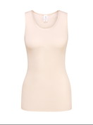 Femme - Débardeur en laine-soie en Swiss+Cotton de couleur Beige, Unicolore, de la série True Confidence de CALIDA