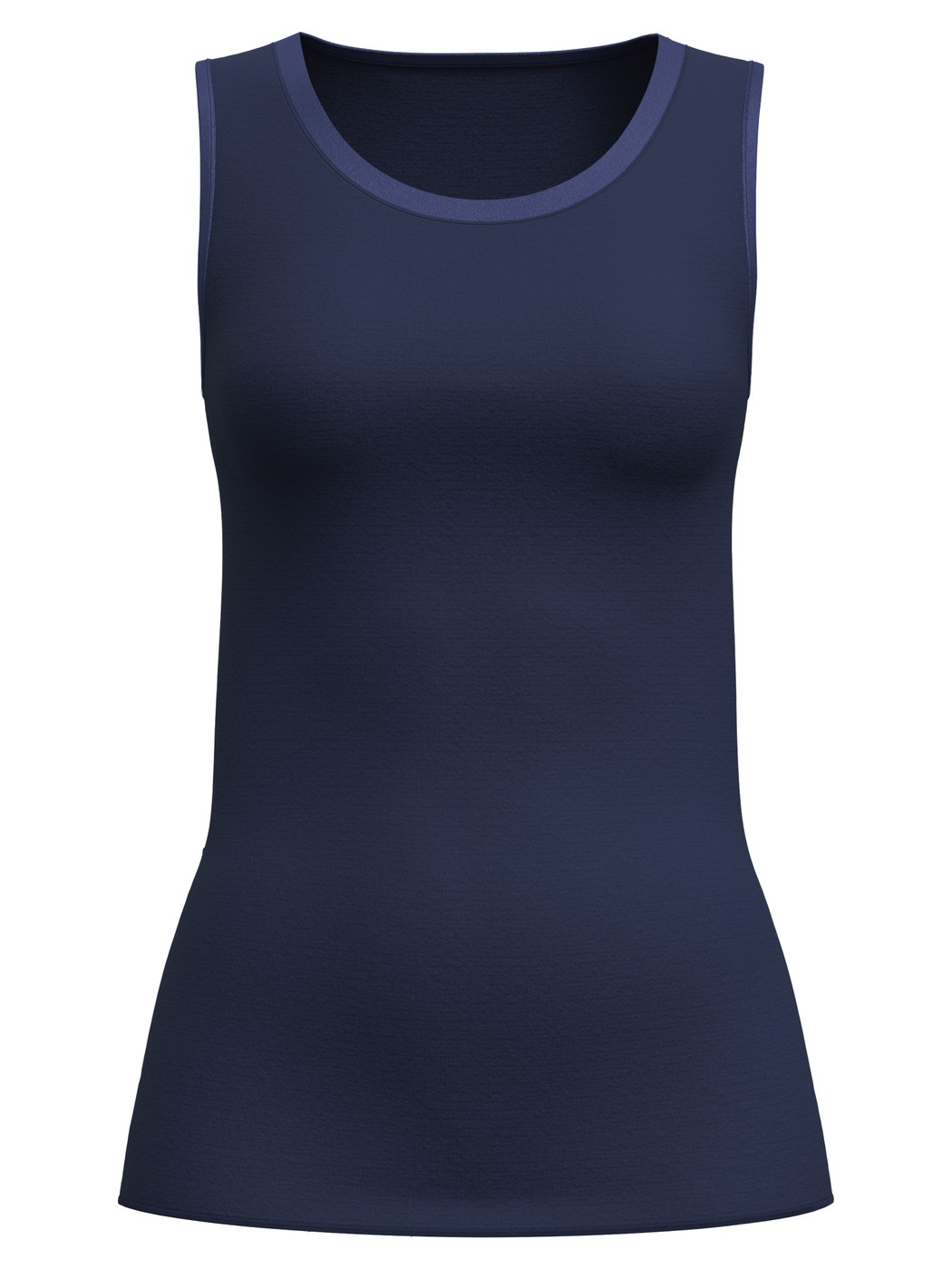 Femme - Débardeur en laine-soie en Laine de couleur Bleu, Unicolore, de la série True Confidence de CALIDA