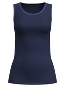 Femme - Débardeur en laine-soie en Laine de couleur Bleu, Unicolore, de la série True Confidence de CALIDA