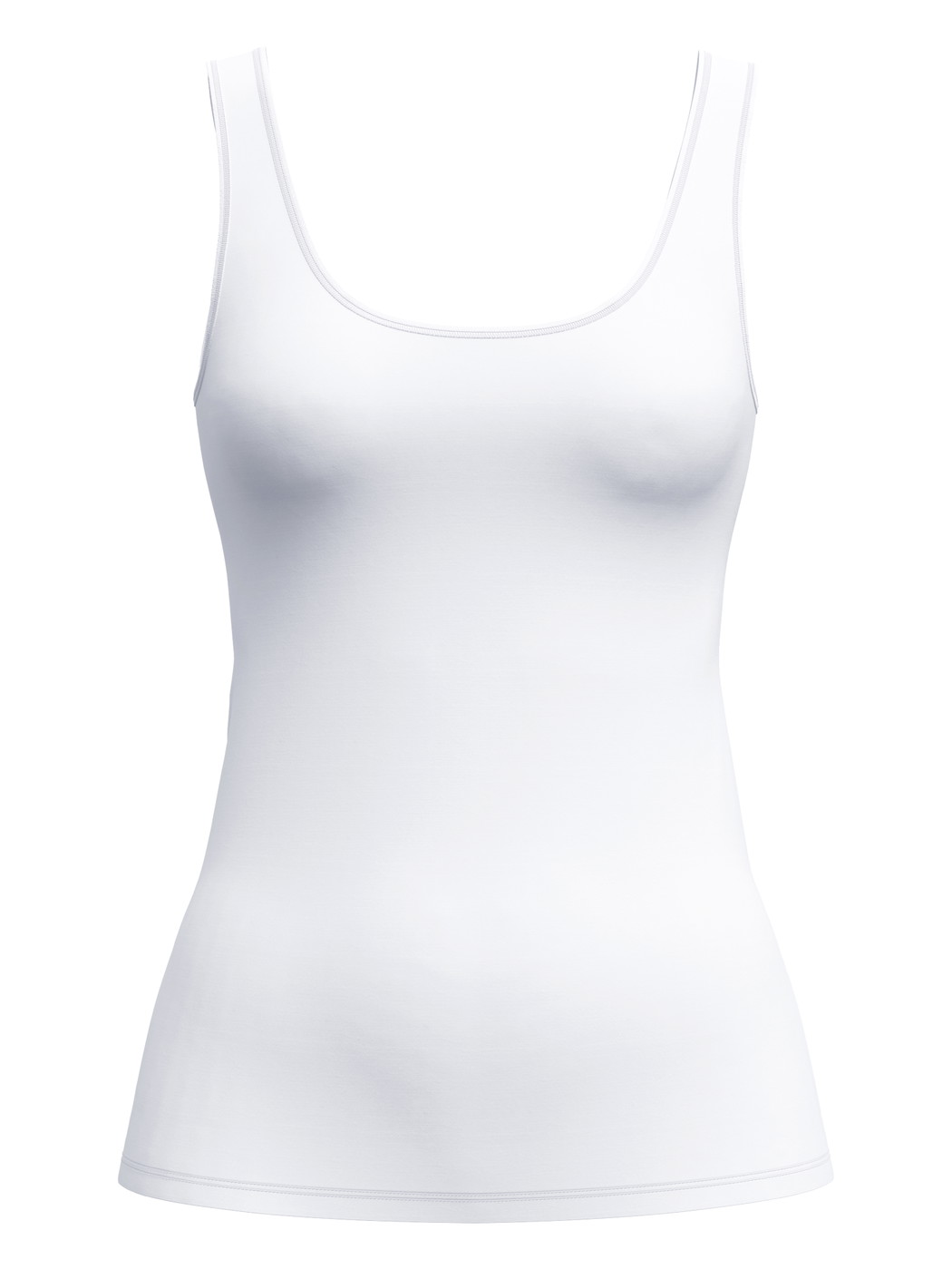 Women - Tank top made of Polyamide in White, Unicoloured, from the Sleek Skin series by CALIDA