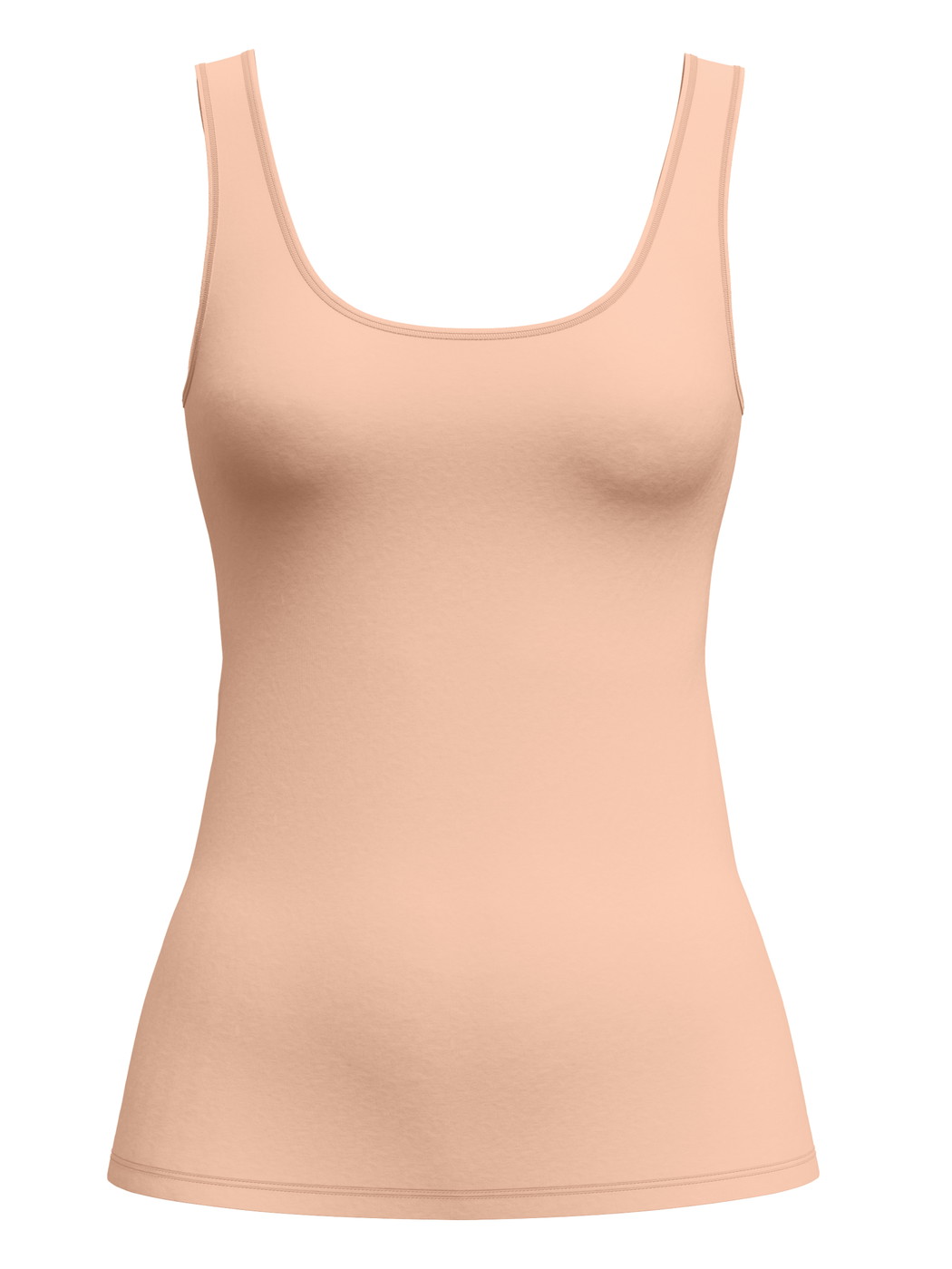 Women - Tank top made of Cotton in Beige, Unicoloured, from the Sleek Skin series by CALIDA