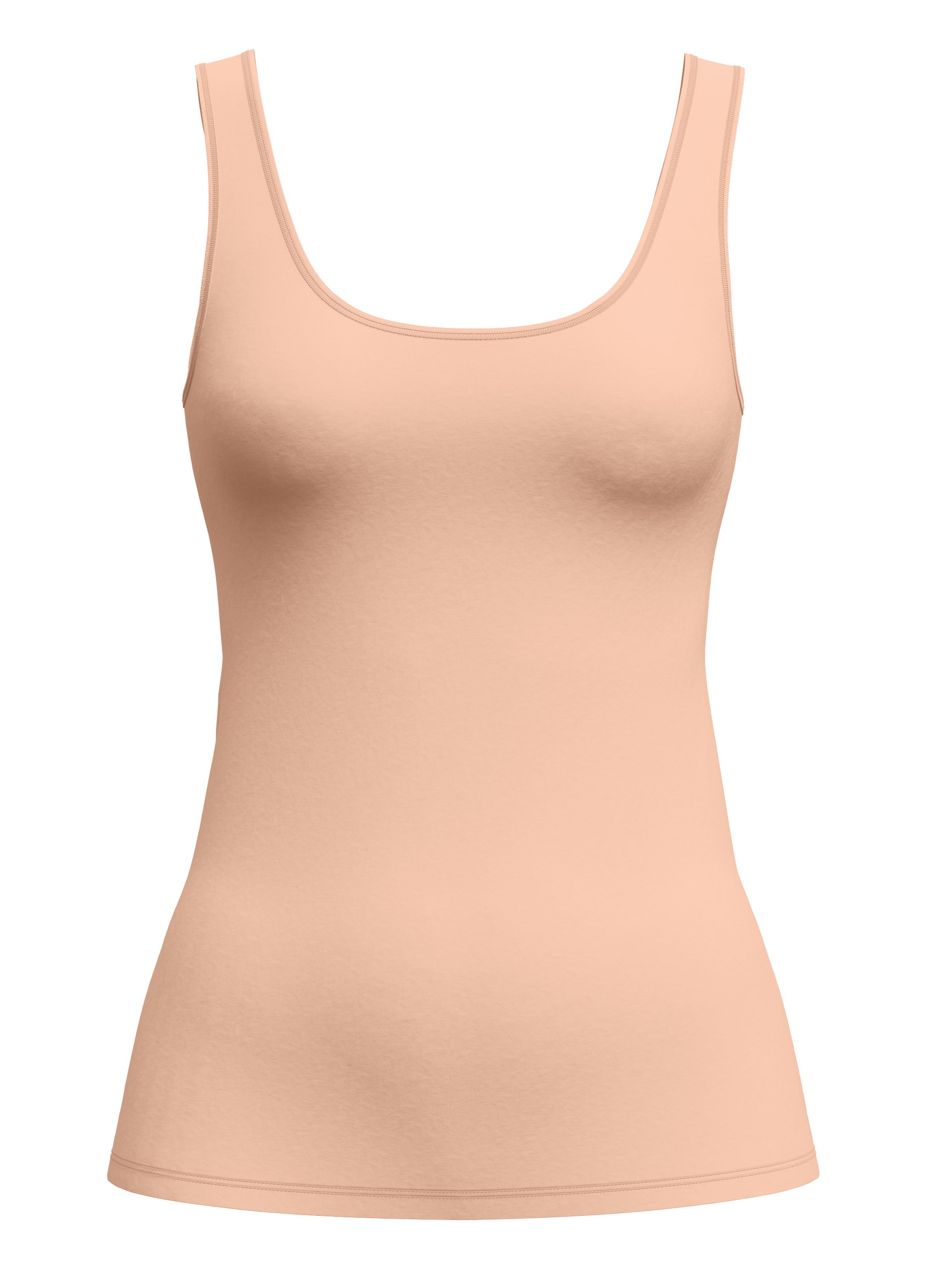 Women - Tank top made of Cotton in Beige, Unicoloured, from the Sleek Skin series by CALIDA