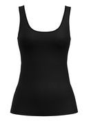 Women - Tank top made of Cotton in Black, Unicoloured, from the Sleek Skin series by CALIDA