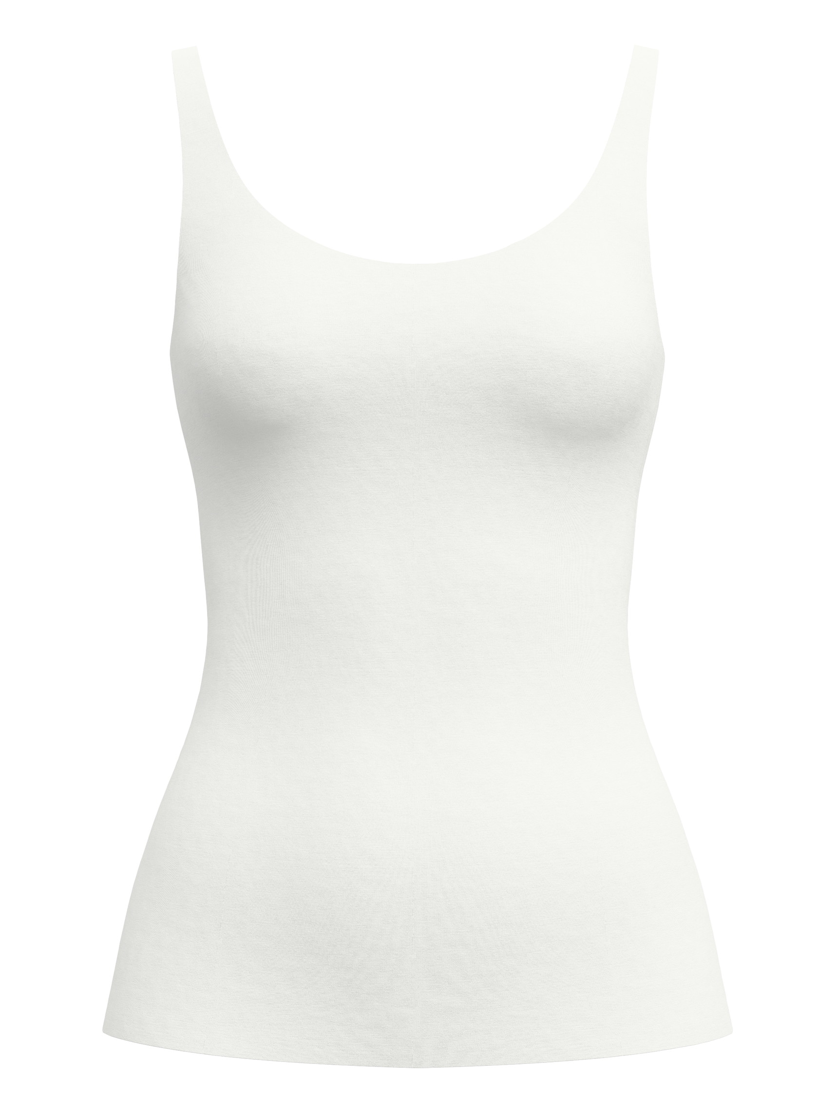 Femme - Débardeur à bustier en Modal de couleur Blanc, Unicolore, de la série Natural Skin de CALIDA