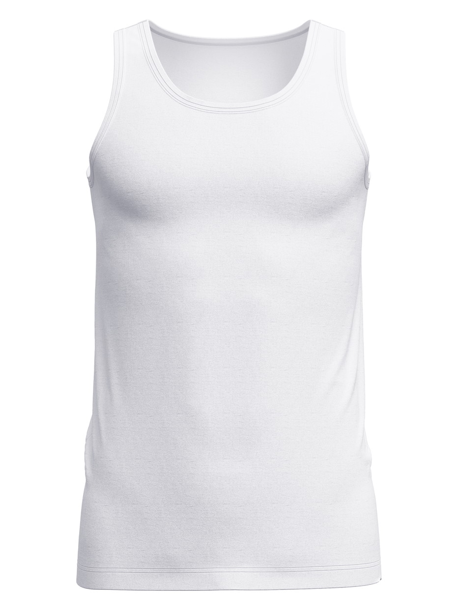 Men - Tank top made of TENCEL™ in White, Unicoloured, from the Natural Cooling series by CALIDA