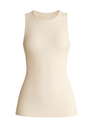 Donna - Canottiera in lana-seta in Lana di colore Beige, Tinta unita, della serie Silky Wool Soft di CALIDA