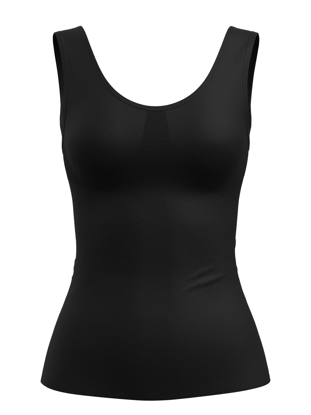 Femme - Débardeur gainant en Polyamide de couleur Noir, Unicolore, de la série Seamless Shape de CALIDA