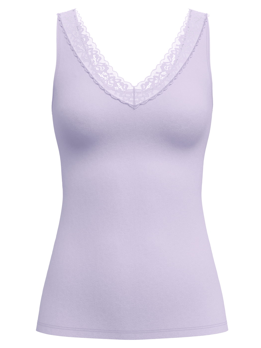 Damen - Tank-Top aus Baumwolle in Violett, Spitze aus Serie Natural Comfort Lace von CALIDA