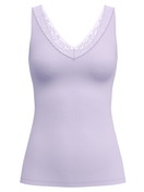 Damen - Tank-Top aus Baumwolle in Violett, Spitze aus Serie Natural Comfort Lace von CALIDA