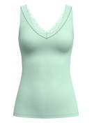 Damen - Tank-Top aus Baumwolle in Türkis, Spitze aus Serie Natural Comfort Lace von CALIDA