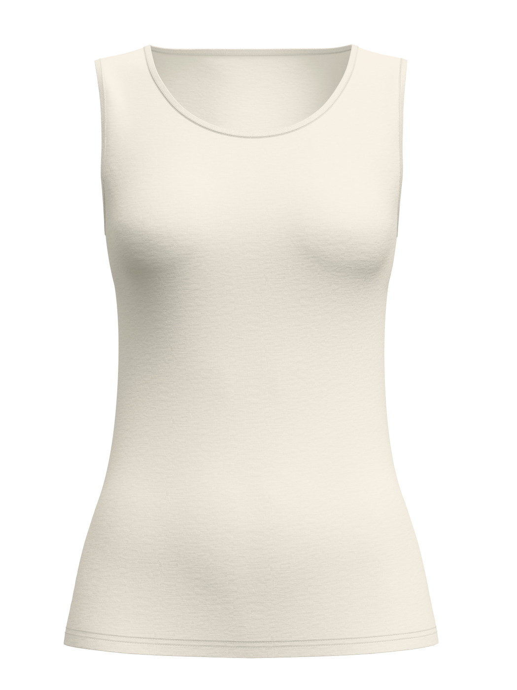 Damen - Tank-Top aus Wolle-Seide aus Wolle in Beige, Einfarbig aus Serie True Confidence von CALIDA