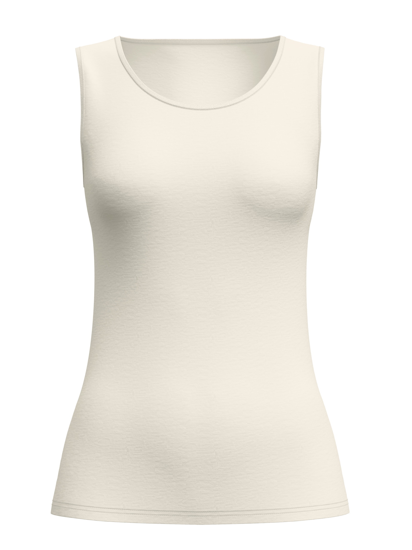 Damen - Tank-Top aus Wolle-Seide aus Wolle in Beige, Einfarbig aus Serie True Confidence von CALIDA