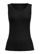 Damen - Tank-Top aus Wolle-Seide aus Wolle in Schwarz, Einfarbig aus Serie True Confidence von CALIDA