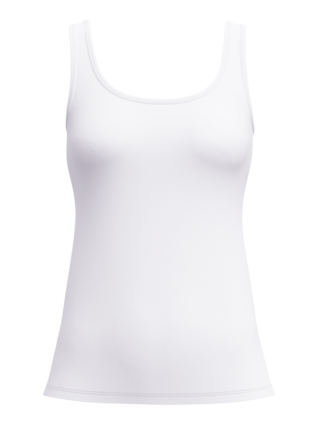 Donna - Tank top in Cotone di colore Bianco, Tinta unita, della serie Essential Cotton di CALIDA
