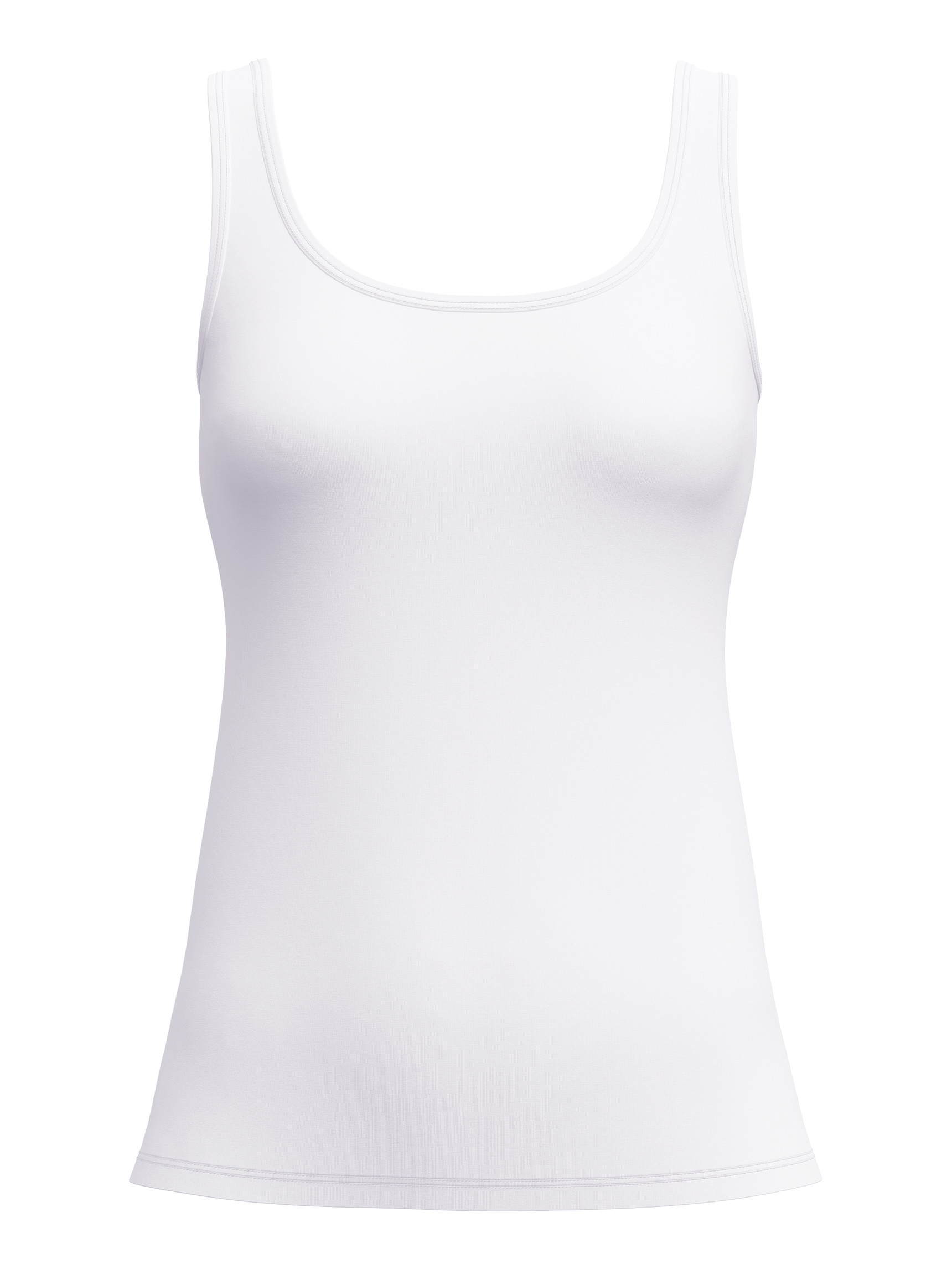 Donna - Tank top in Cotone di colore Bianco, Tinta unita, della serie Essential Cotton di CALIDA