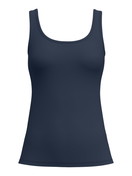 Donna - Tank top in Cotone di colore Blu, Tinta unita, della serie Essential Cotton Spe di CALIDA