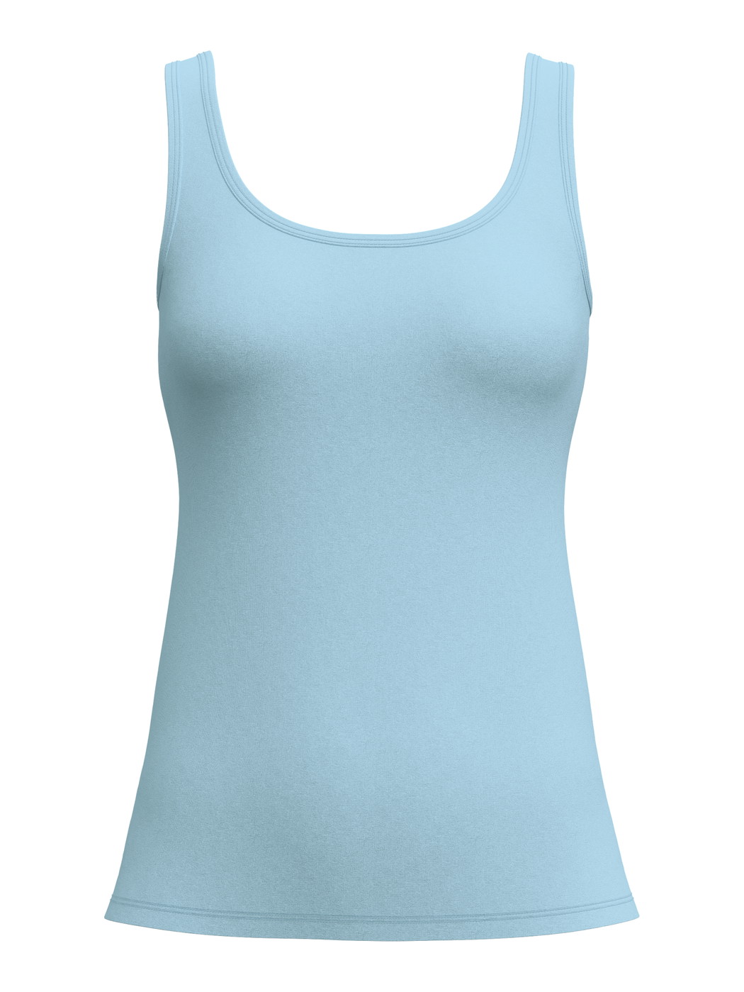 Femme - Débardeur en Coton de couleur Bleu, Unicolore, de la série Essential Cotton de CALIDA