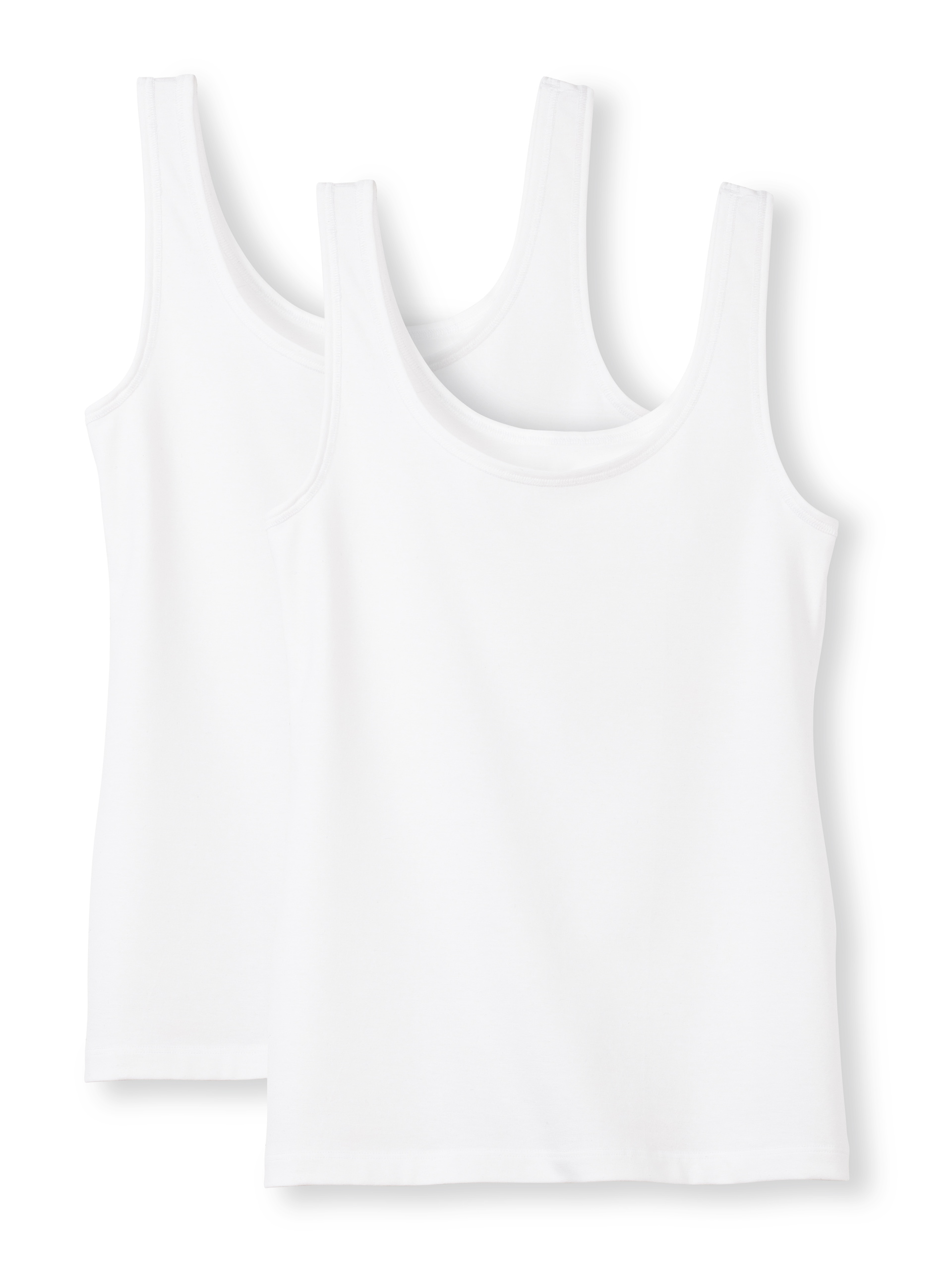 Multipack Damen - Tank-Top, 2er-Pack aus Baumwolle in Weiß, Einfarbig aus Serie Benefit Women von CALIDA