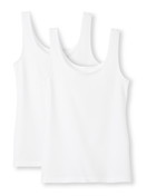 Women - Tank Top, 2-Pack made of Cotton in White, Unicoloured, from the Benefit Women series by CALIDA