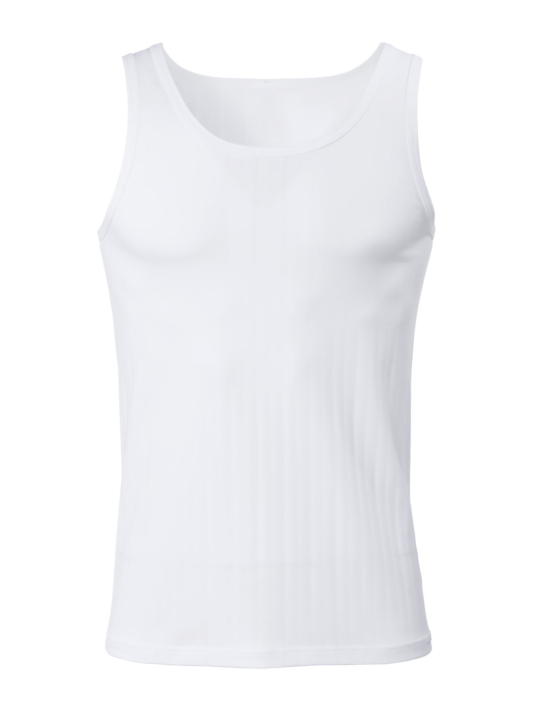Herren - Tank-Top aus Baumwolle in Weiß, Einfarbig aus Serie Pure & Style von CALIDA