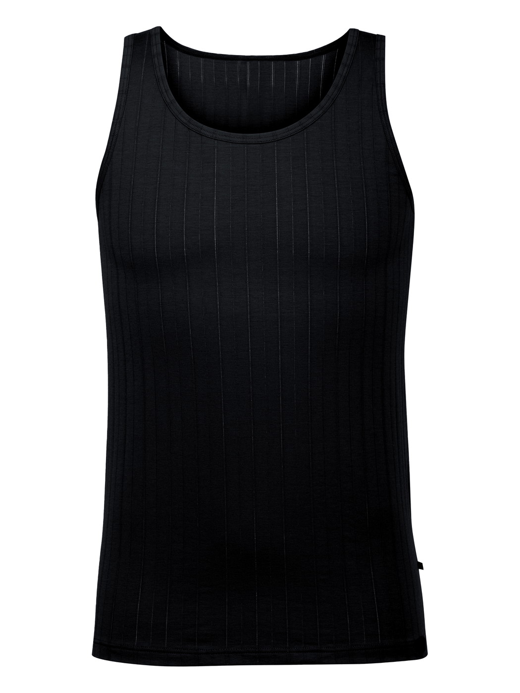 Herren - Tank-Top aus Baumwolle in Schwarz, Einfarbig aus Serie Pure & Style von CALIDA
