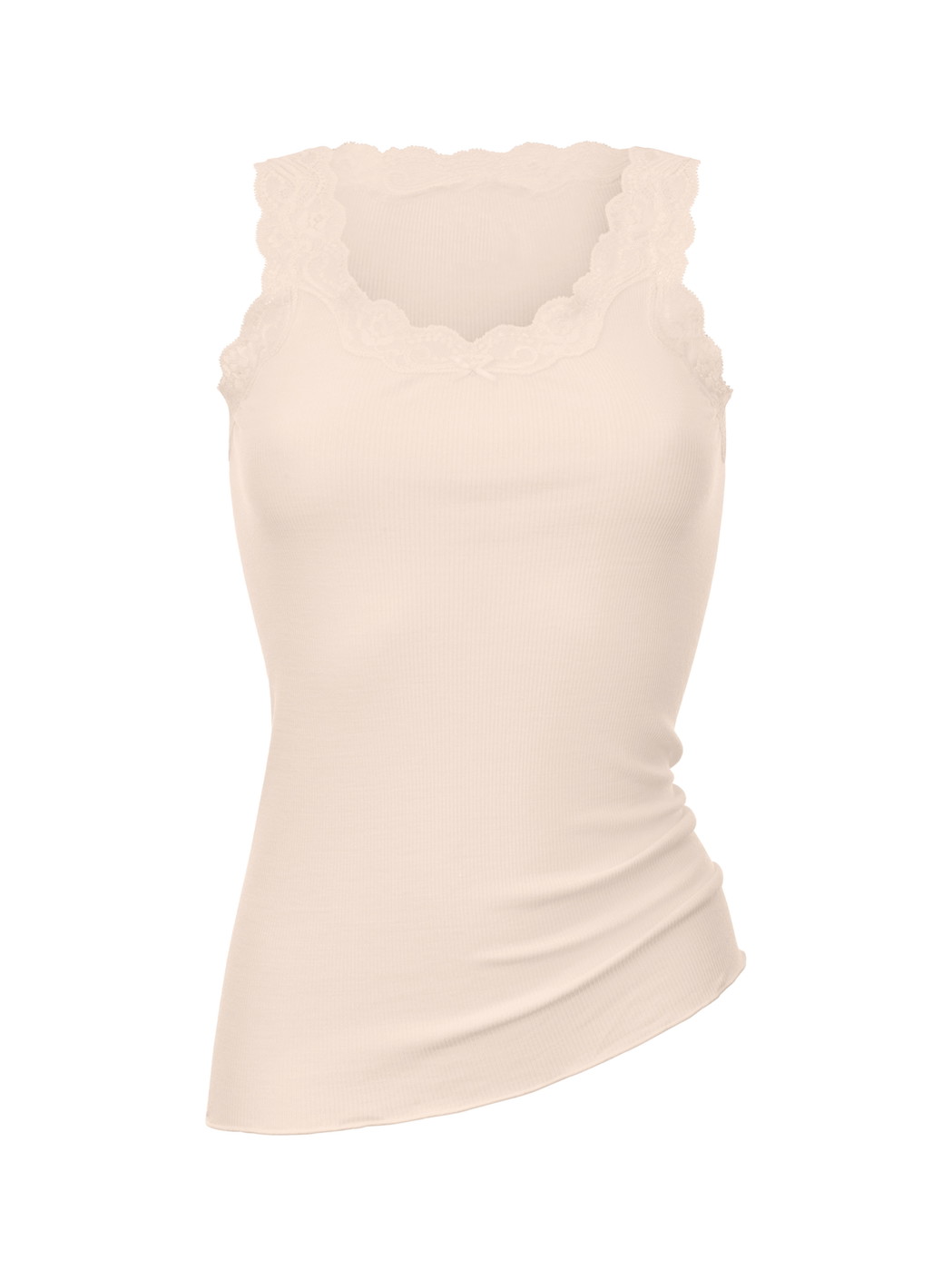 Femme - Débardeur en Laine de couleur Beige, Dentelle, de la série Richesse Lace de CALIDA