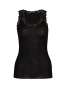Femme - Débardeur en Laine de couleur Noir, Dentelle, de la série Richesse Lace de CALIDA