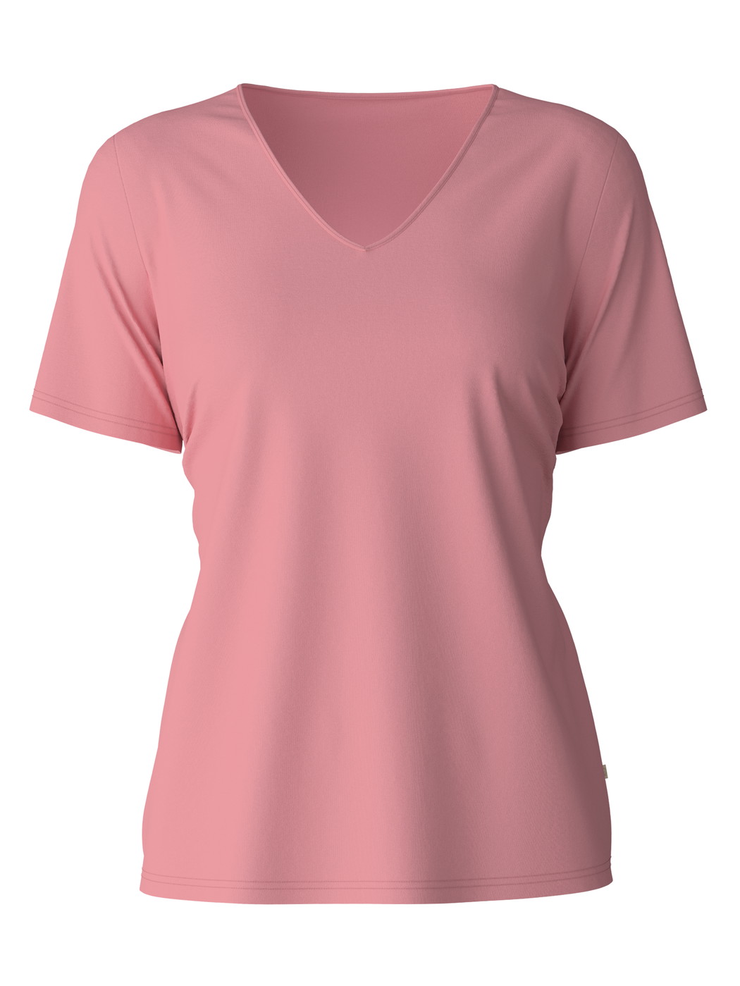 Femme - T-Shirt à manches courtes en 100% coton de couleur Rose, Unicolore, de la série Favourites Ground de CALIDA