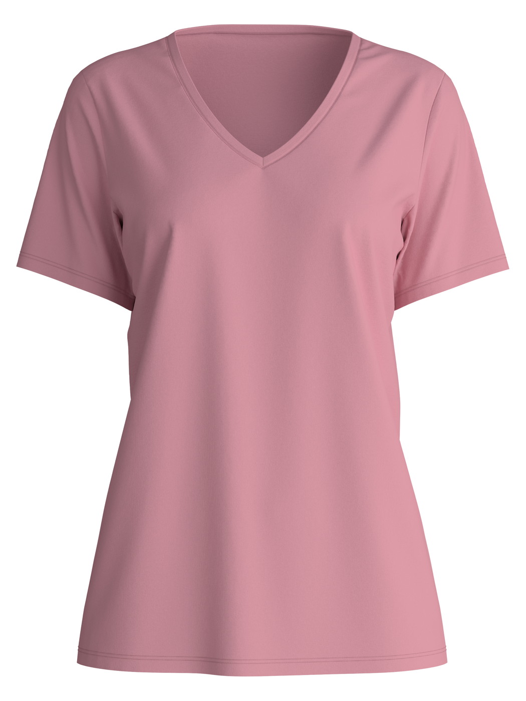 Women - Short-sleeved shirt made of 100% Cotton in Pink, Unicoloured, from the Favourites Botanic series by CALIDA