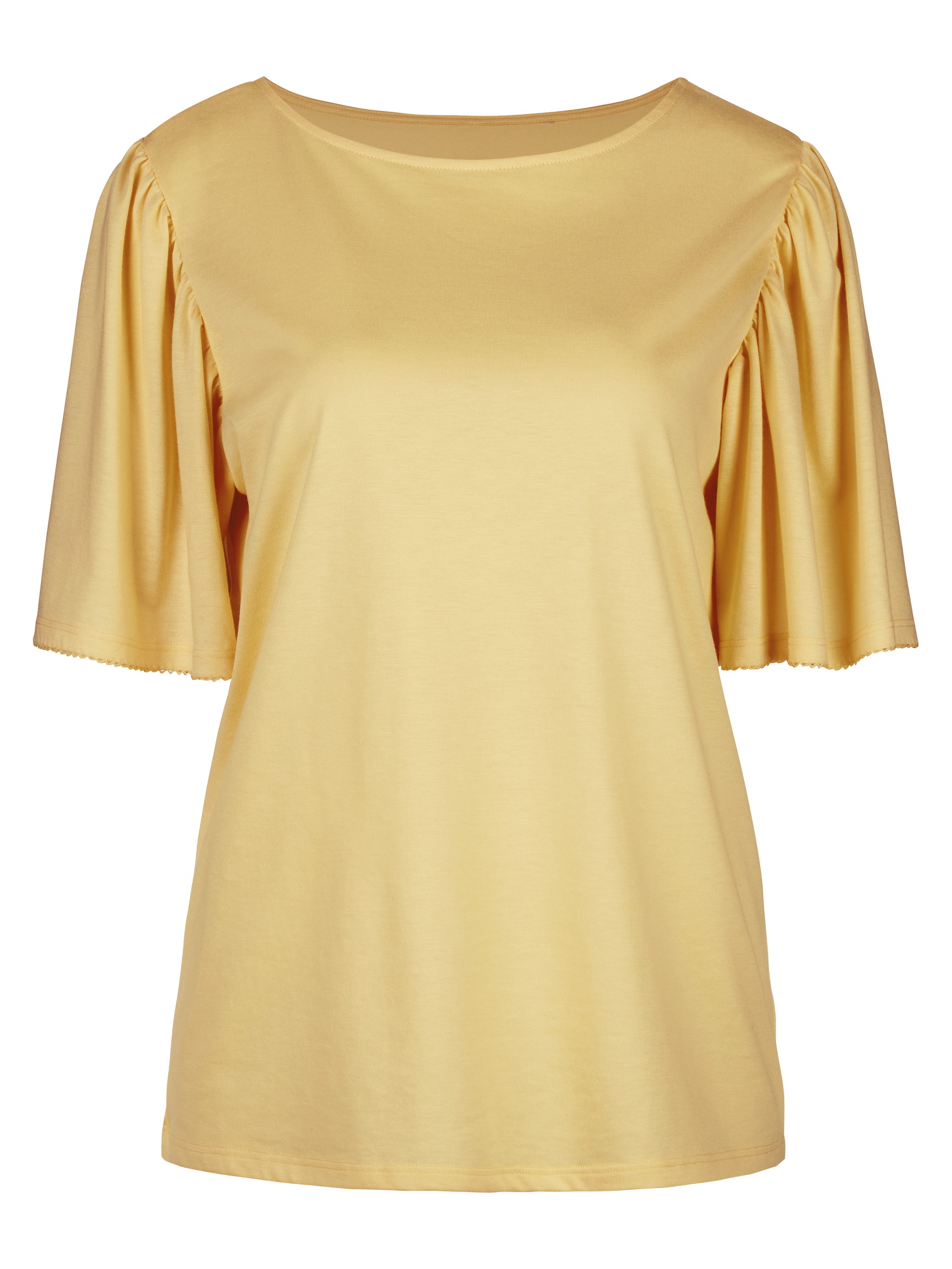 Femme - T-Shirt à manches courtes en Modal de couleur Jaune, Unicolore, de la série Favourites Joy de CALIDA