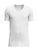 Herren - T-Shirt, V-Neck aus Lyocell in Weiß, Einfarbig aus Serie Focus von CALIDA