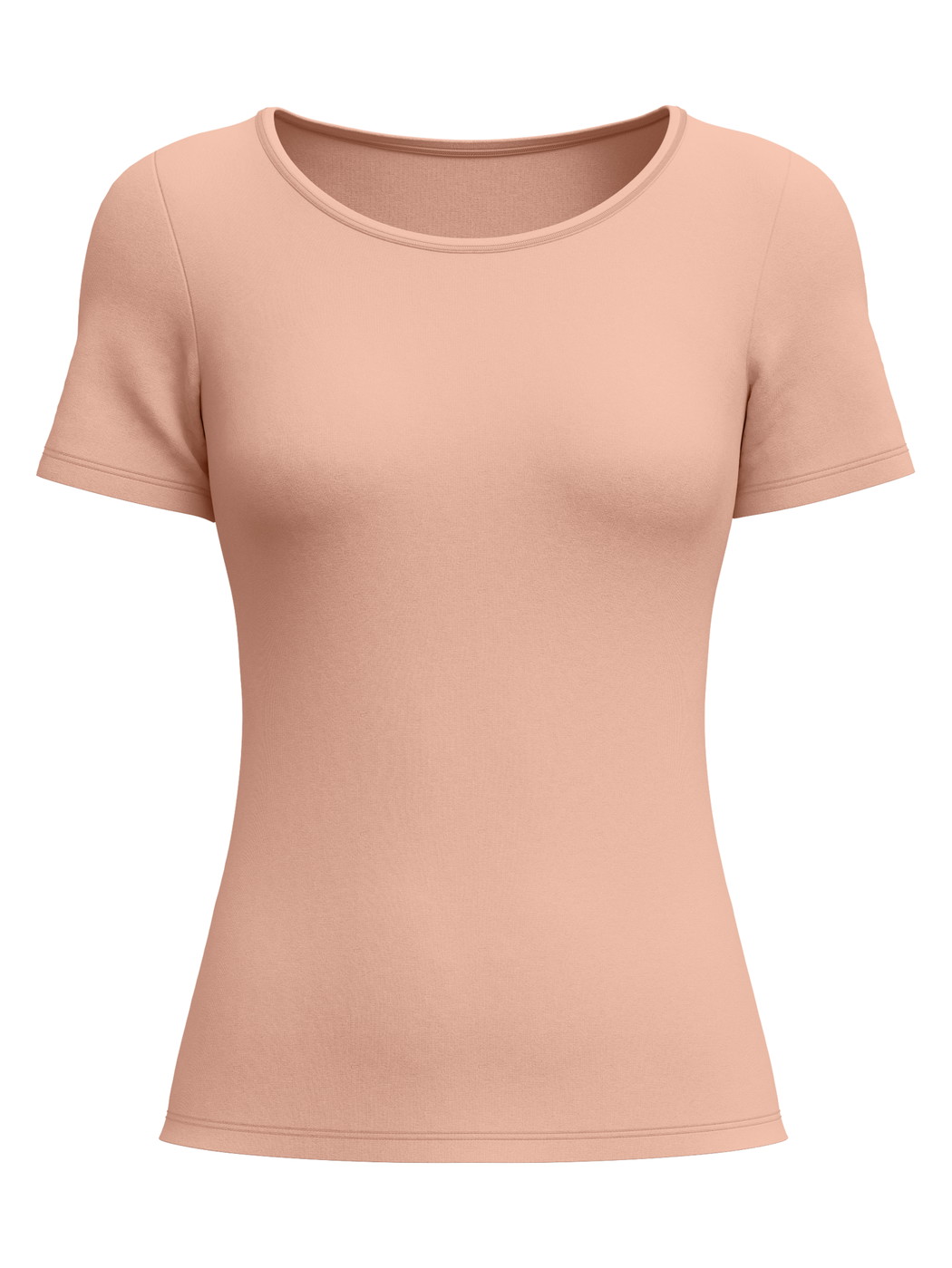 Women - Shirt shortsleeve made of Cotton in Brown, Unicoloured, from the Natural Comfort series by CALIDA