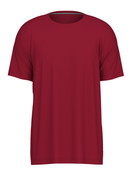 Uomo - Shirt a manica corta in 100% cotone di colore Rosso, Tinta unita, della serie Remix Basic Sleep di CALIDA