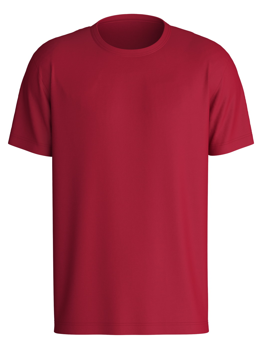 Herren - Kurzarm-Shirt aus 100% Baumwolle in Rot, Einfarbig aus Serie Remix Basic Sleep von CALIDA