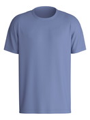 Herren - Kurzarm-Shirt aus 100% Baumwolle in Blau, Einfarbig aus Serie Remix Basic Sleep von CALIDA