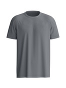 Herren - Kurzarm-Shirt aus 100% Baumwolle in Grau, Einfarbig aus Serie RMX Sleep Leisure von CALIDA