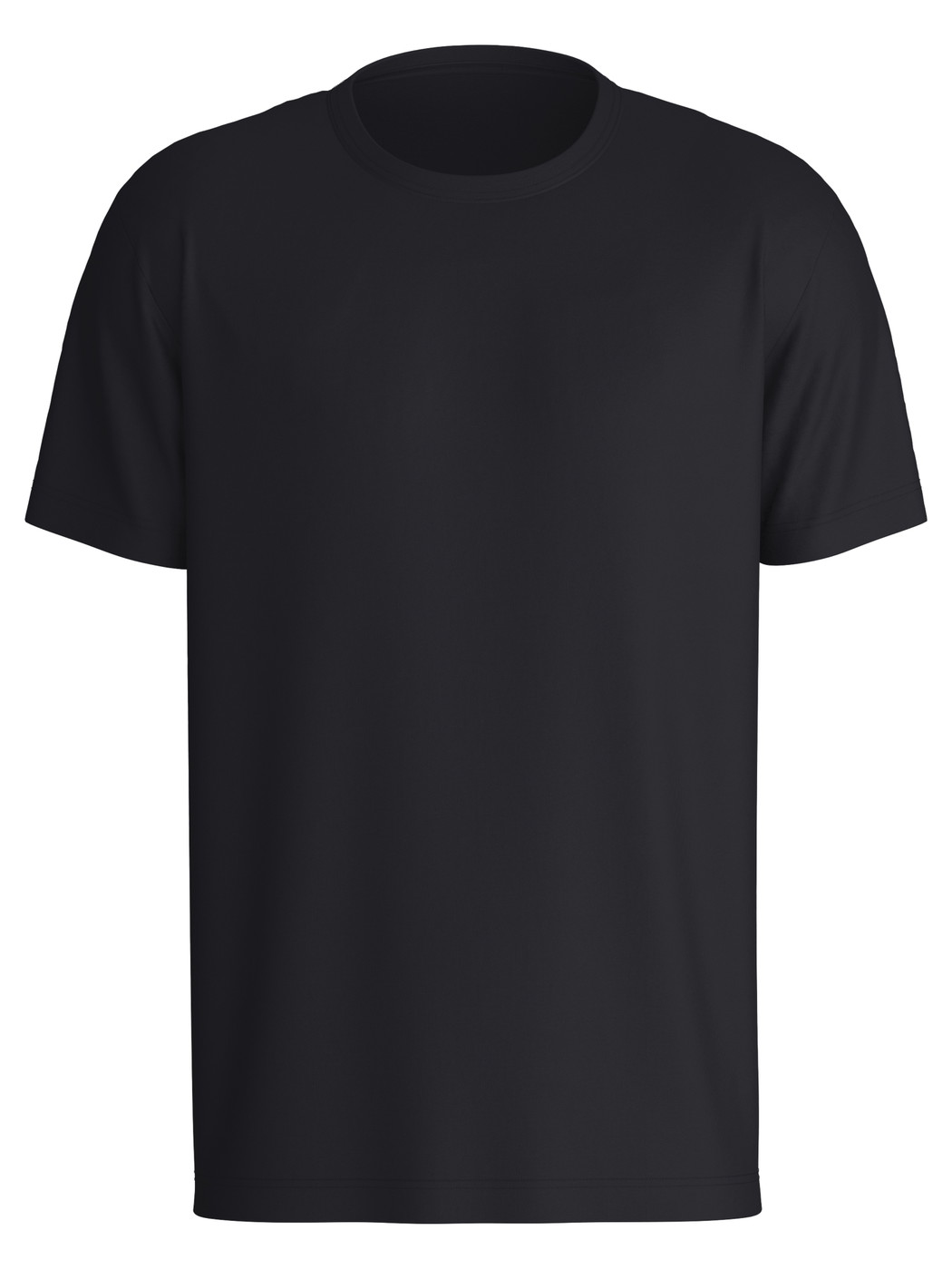 Herren - Kurzarm-Shirt aus 100% Baumwolle in Schwarz, Einfarbig aus Serie RMX Sleep Leisure von CALIDA