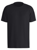 Herren - Kurzarm-Shirt aus 100% Baumwolle in Schwarz, Einfarbig aus Serie RMX Sleep Leisure von CALIDA