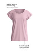 Damen - Kurzarm-Shirt aus Modal in Violett, Einfarbig aus Serie DSW Balancing von CALIDA