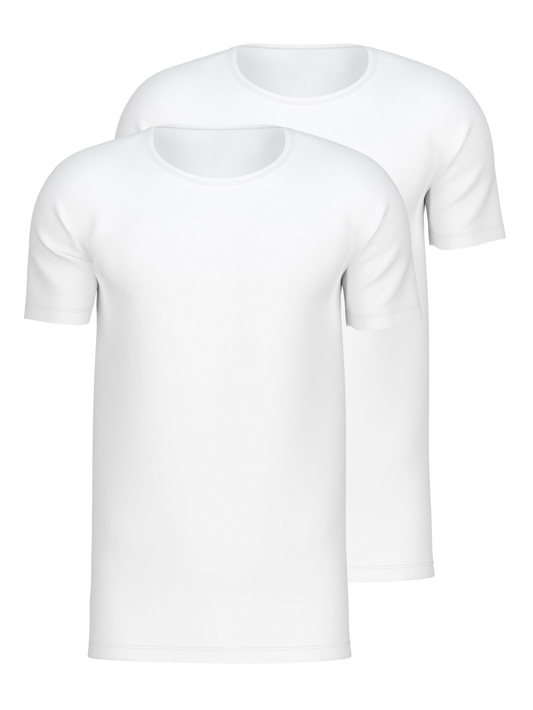Multipack Men - T-Shirt, 2-Pack made of Cotton in White, Unicoloured, from the Natural Benefit series by CALIDA