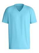Men - Short-sleeved shirt made of 100% Cotton in Blue, Unicoloured, from the RMX Sleep Leisure series by CALIDA