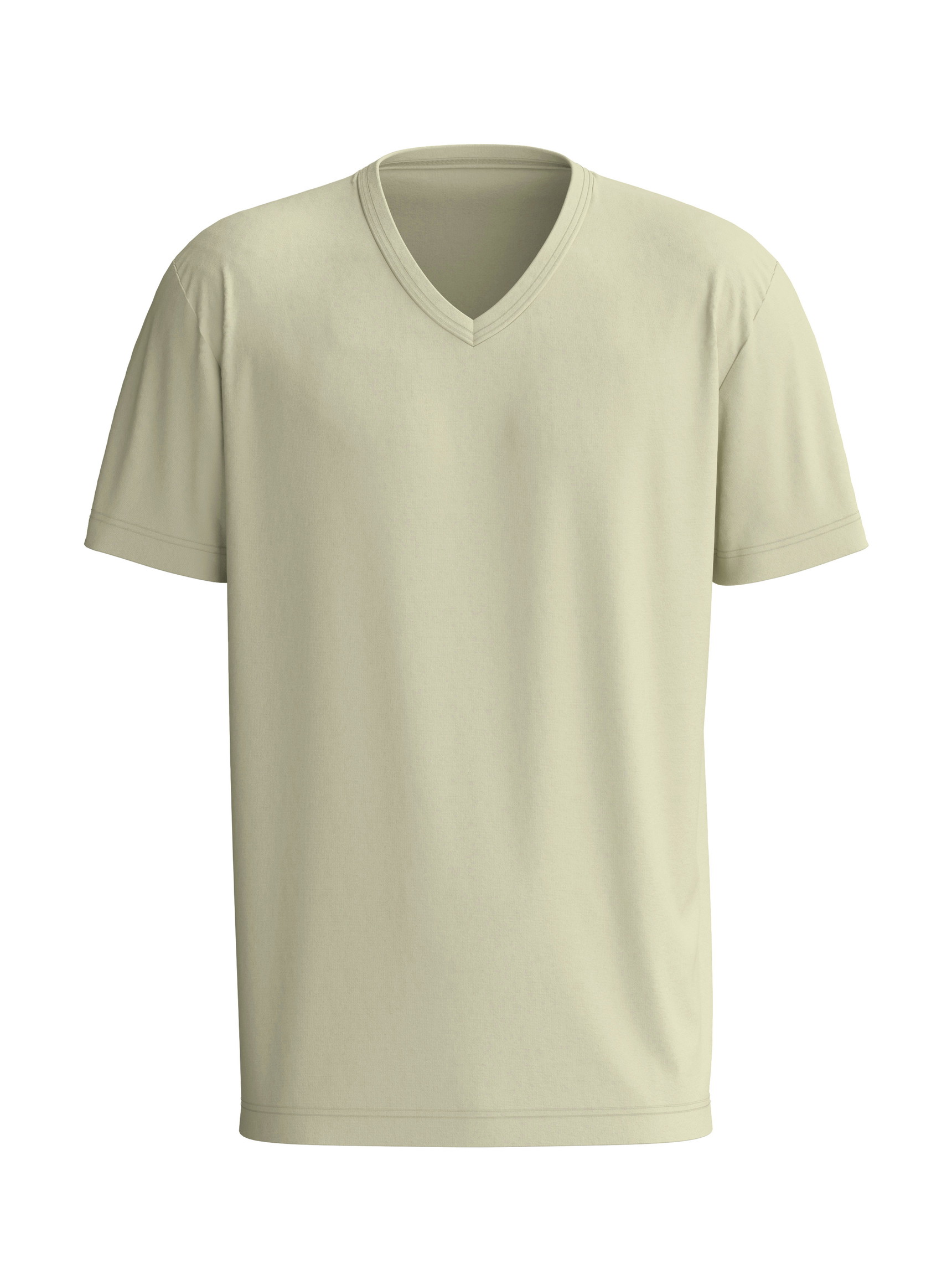 Men - Short-sleeved shirt made of 100% Cotton in Green, Unicoloured, from the RMX Sleep Leisure series by CALIDA