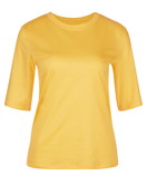 Damen - Kurzarm-Shirt aus Modal in Gelb, Einfarbig aus Serie Favourites Light von CALIDA