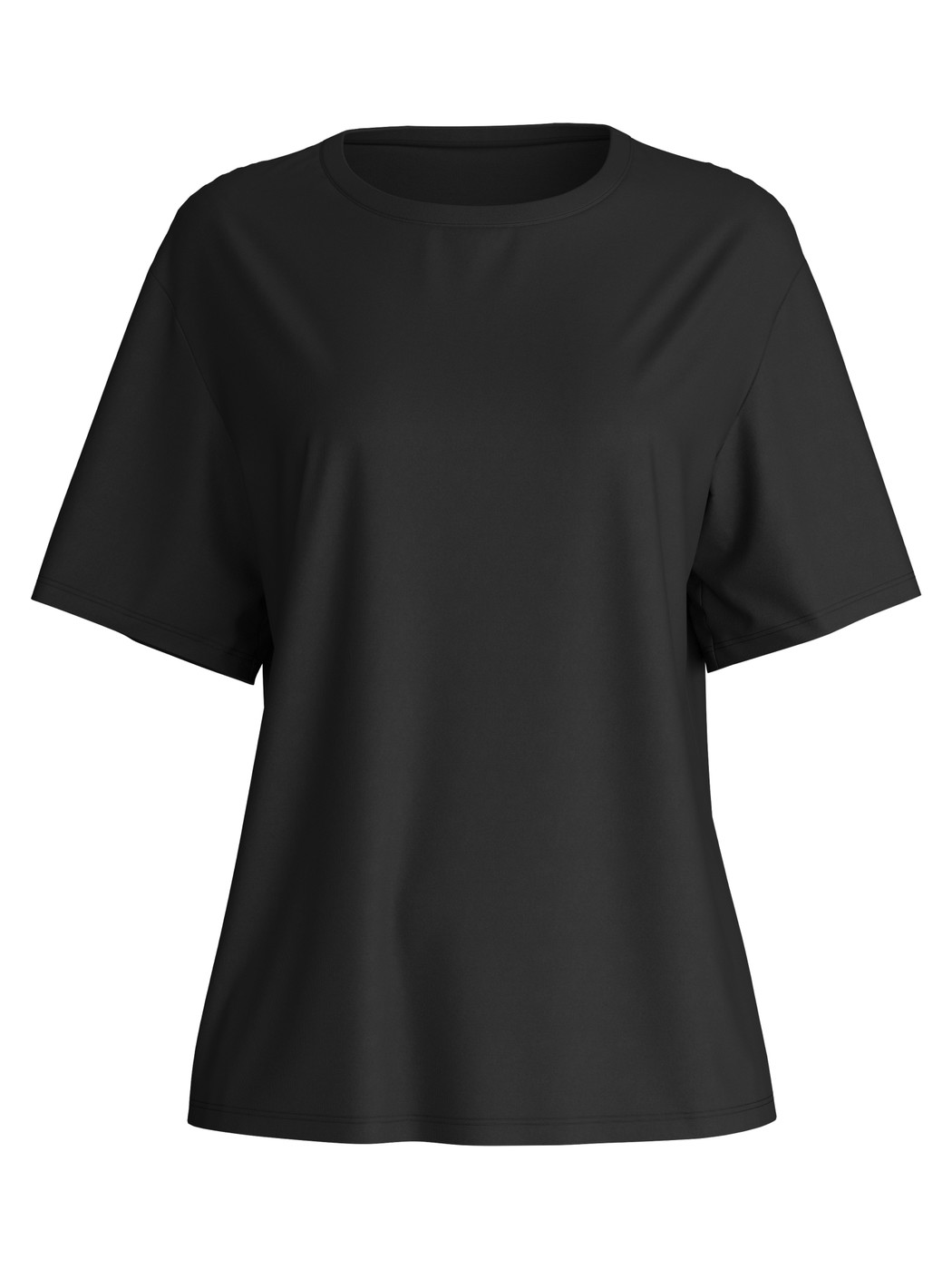 Femme - T-shirt à manches courtes en Modal de couleur Noir, Unicolore, de la série Favourites Layering de CALIDA