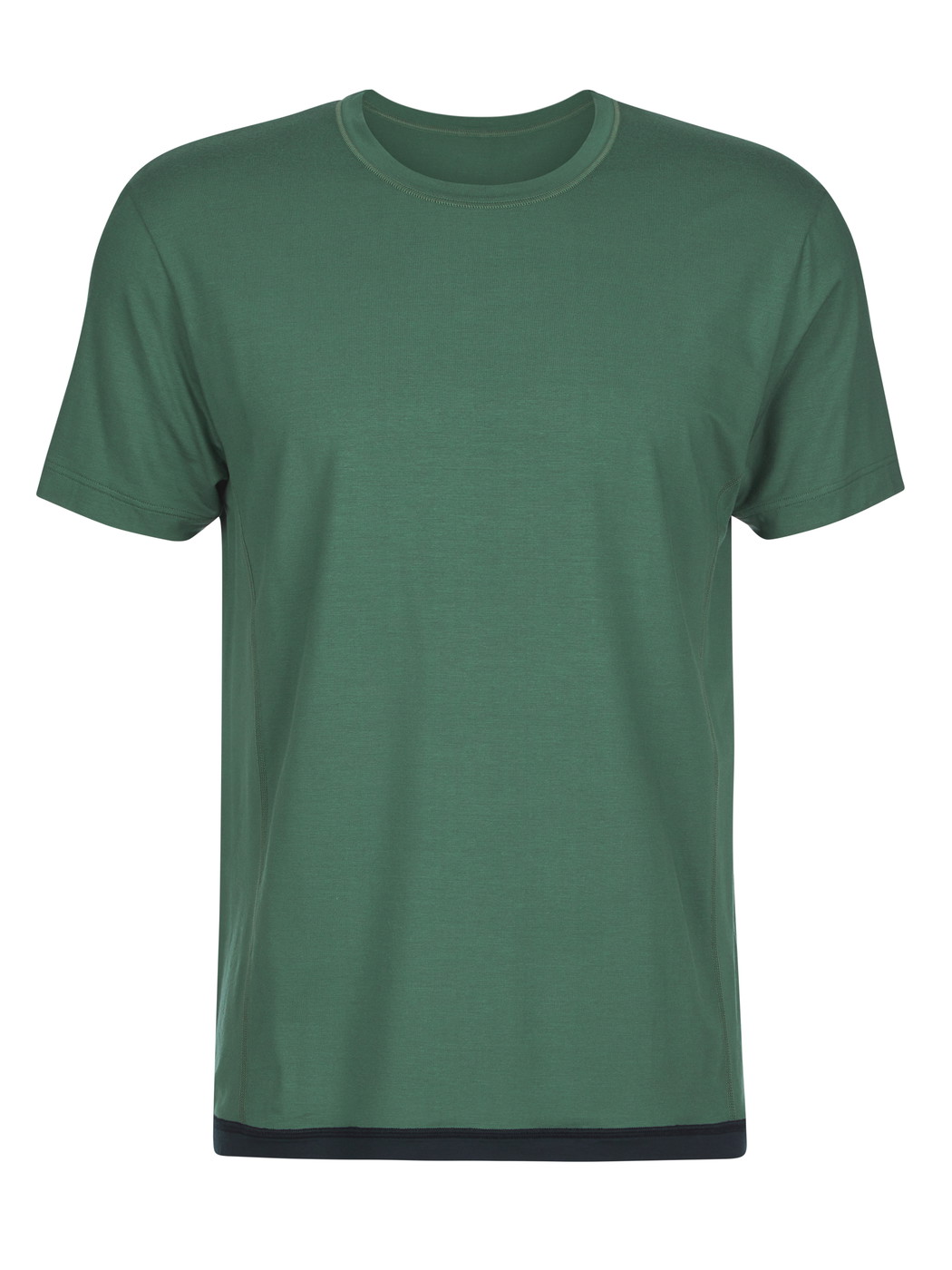 Herren - Kurzarm-Shirt aus Modal in Grün, Einfarbig aus Serie DSW Balancing von CALIDA