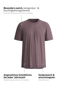 Men - Shirt short sleeve made of Modal in Brown, Unicoloured, from the DSW Balancing series by CALIDA