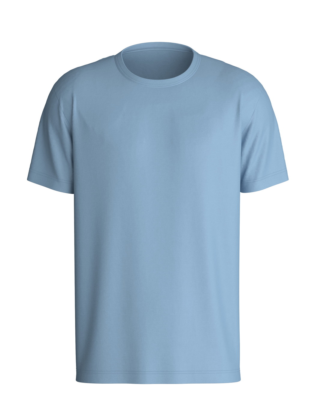 Uomo - Maglietta a maniche corte in Cotone di colore Blu, Tinta unita, della serie RMX Sleep Free di CALIDA