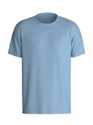 Uomo - Maglietta a maniche corte in Cotone di colore Blu, Tinta unita, della serie RMX Sleep Free di CALIDA