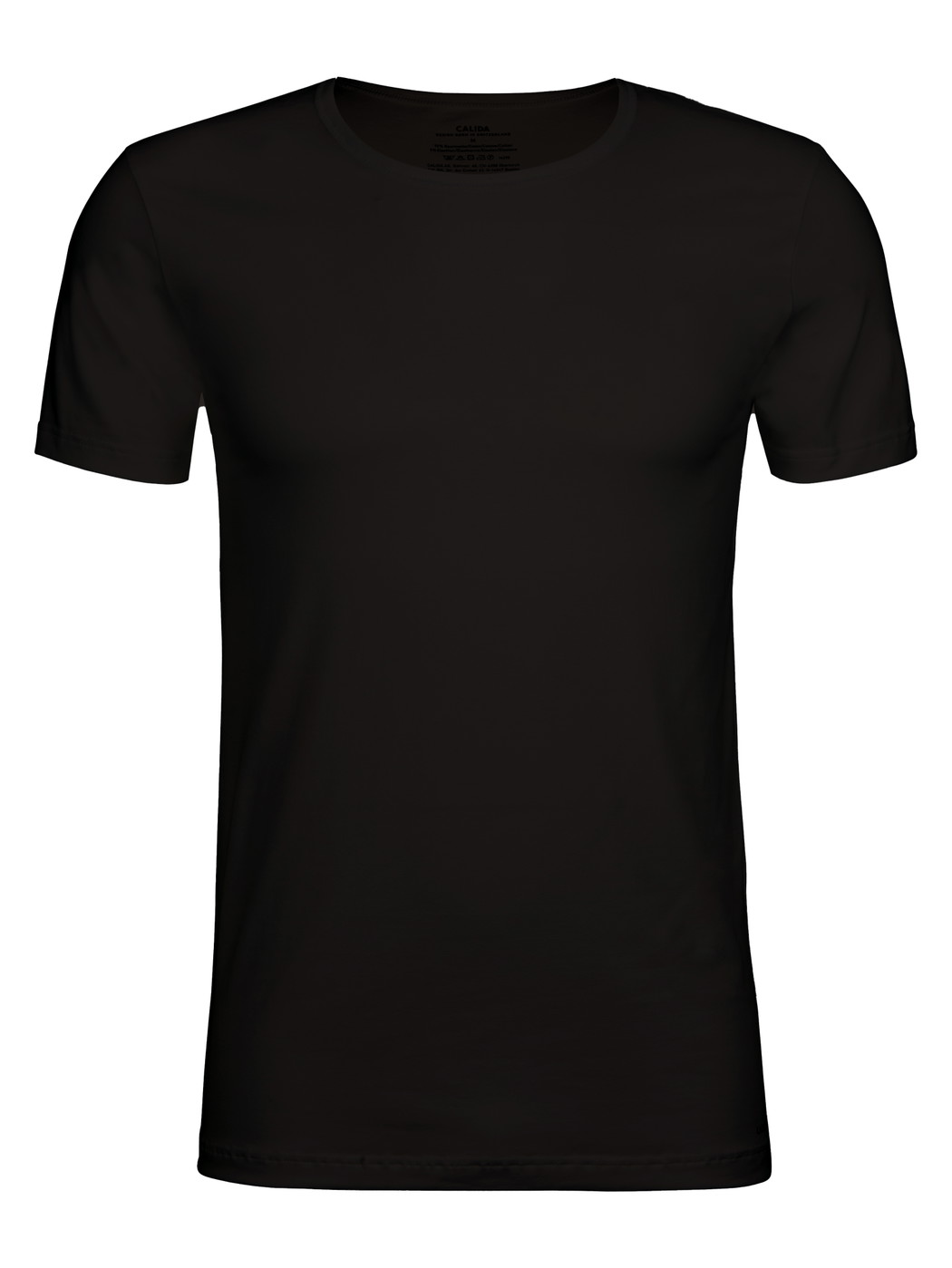 Uomo - T-Shirt in Cotone di colore Nero, Tinta unita, della serie Cotton Code di CALIDA
