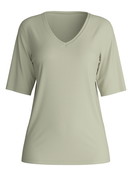 Femme - T-shirt à manches courtes en 100% coton de couleur Vert, Unicolore, de la série Favourites Arts de CALIDA
